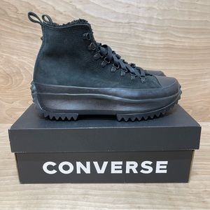 Converse Black Women's Lace-Up Platform Hiking Boots